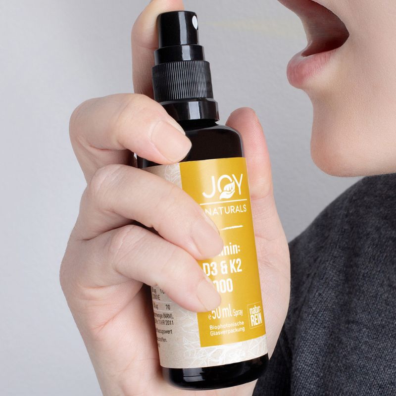 vitamin:D3&K2-Spray rein pflanzlich aus Algen.