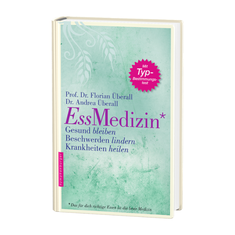 EssMedizin - ein Buch, das die Themen: Gesund bleiben, Beschwerden lindern und Krankheiten heilen, behandelt.