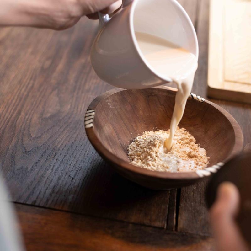 Organic protein porridge almond nature