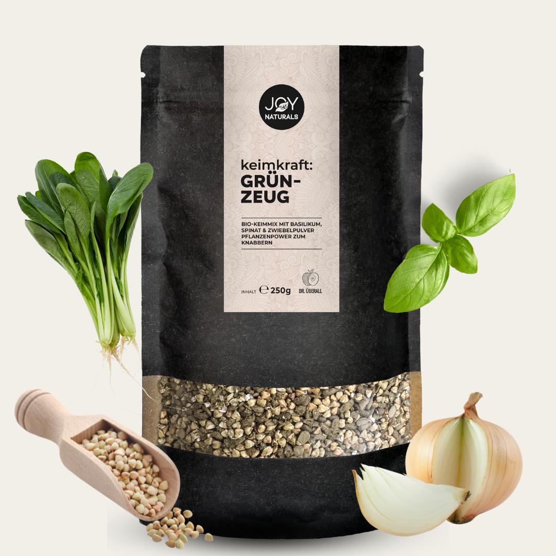 Wuerziges Buchweizentopping – Basilikum-Biss