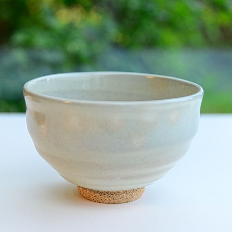 Matcha Schale aus Japan, Cremeweiß