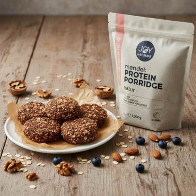 Apfel-Mandel-Hafer-Protein-Cookies