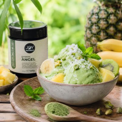 Cremiges Green Tropical Nice Cream Eis mit green:ANGEL