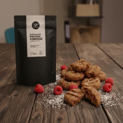 Himmlische Erdmandel-Kokos-Himbeer Cookies
