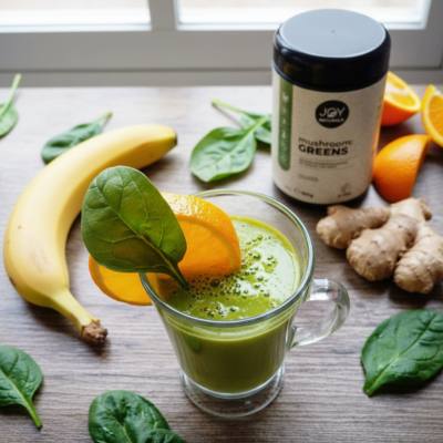 Immun Power Smoothie mit Mushroom Greens