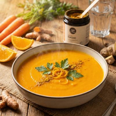 Karotten-Orangen-Suppe mit jamuMAGIC