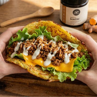 High-Protein Wrap mit Kartoffelbasis, jamu:MAGIC & Chili-Kick