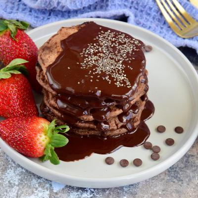 Himmlisch leckere Mandel Protein Pancakes