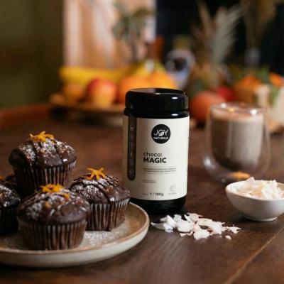 Orangen-Kakao-Muffins (proteinreich & saftig)