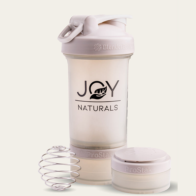 JOY Naturals hochwertige Blender-Bottle ist auslaufsicher, erweiterbar und unglaublich leistungsfähig. 