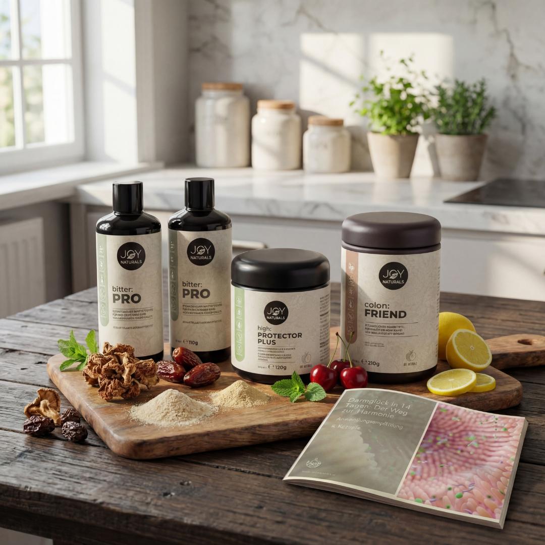 Darmflora Aufbau Bundle – Probiotika & Präbiotika mit Bitterstoffen + Ernährungsratgeber