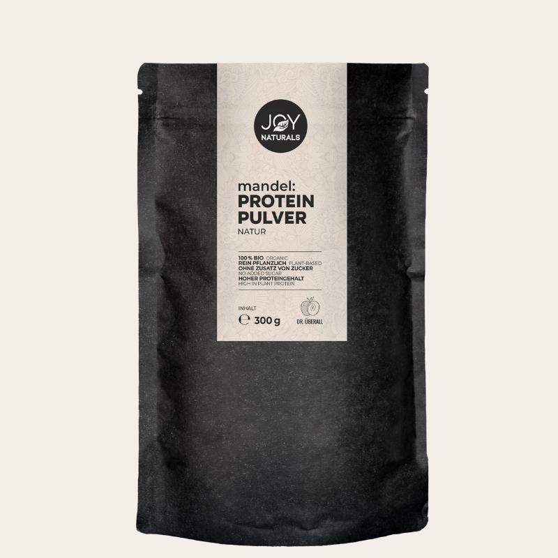 Hochwertiges Bio Mandelprotein mit 58% Eiweiß – fein-nussig im Geschmack 