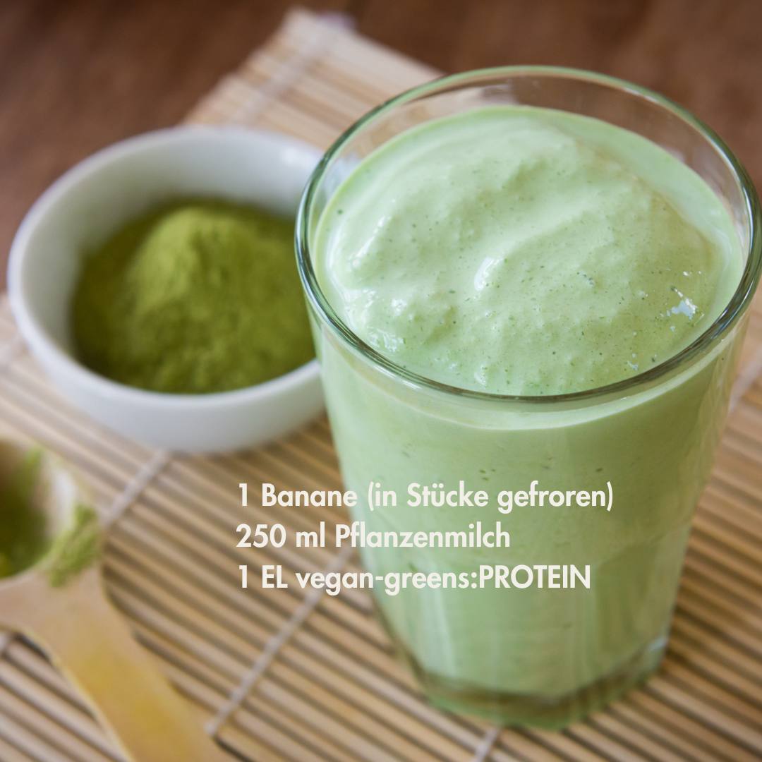 Rezeptempfehlung mit vegan-greens Protein