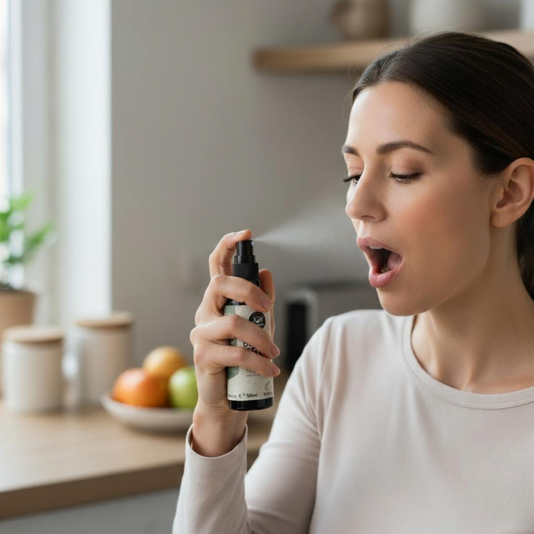 Anti-Heißhunger Spray anwenden