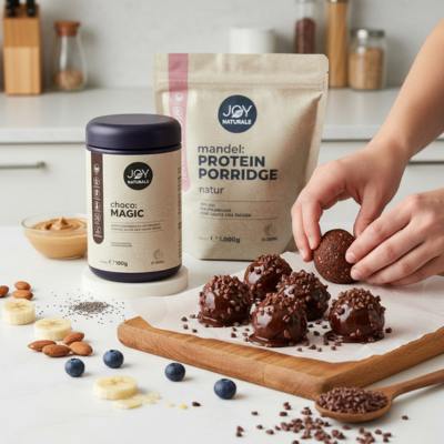 Energy Balls mit Mandel Protein zubereiten