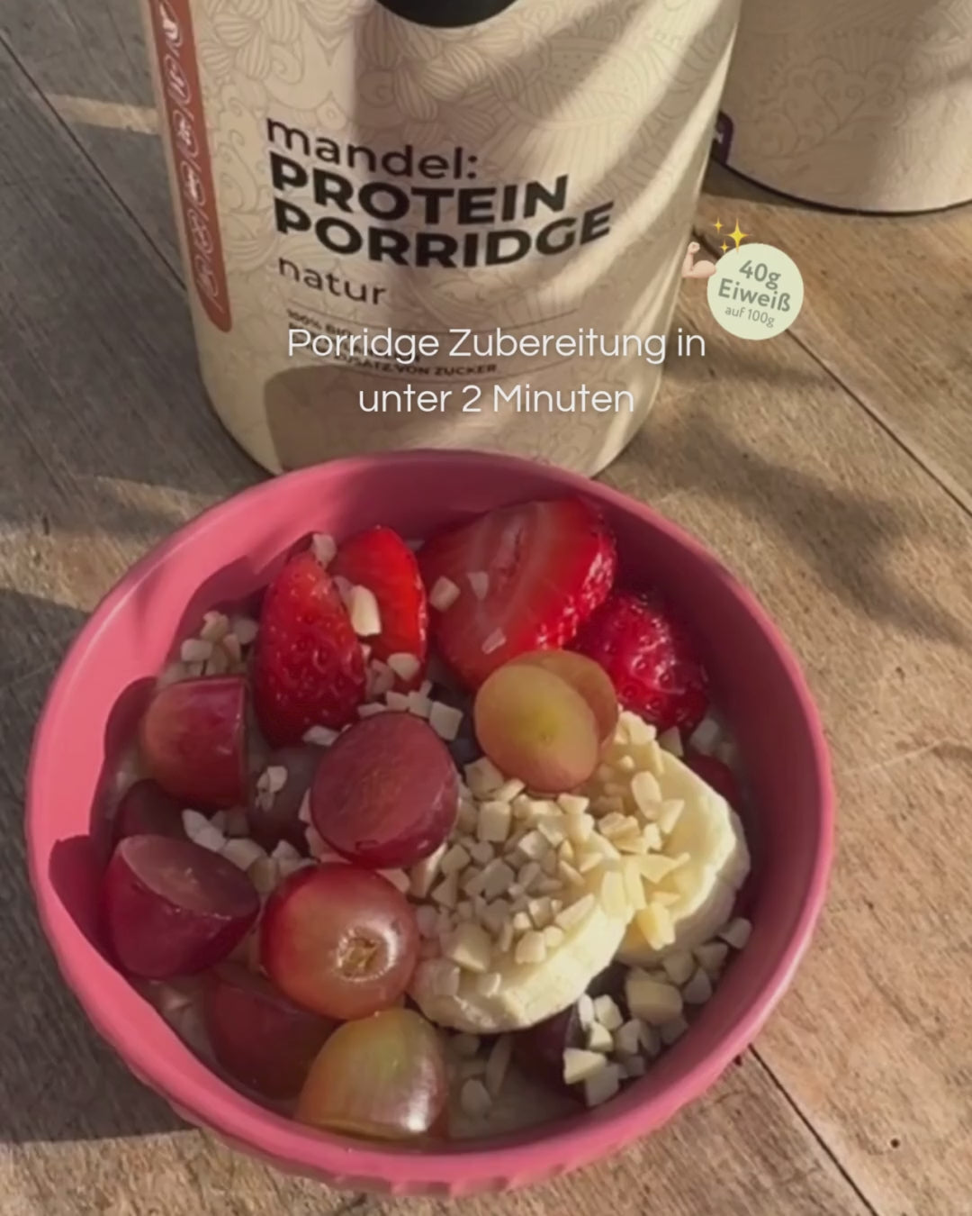 Organic protein porridge